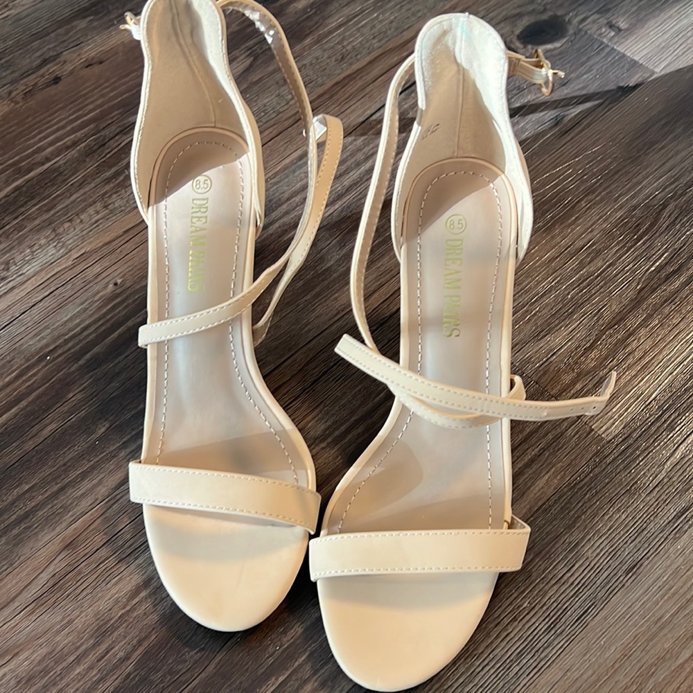 nude heels never worn